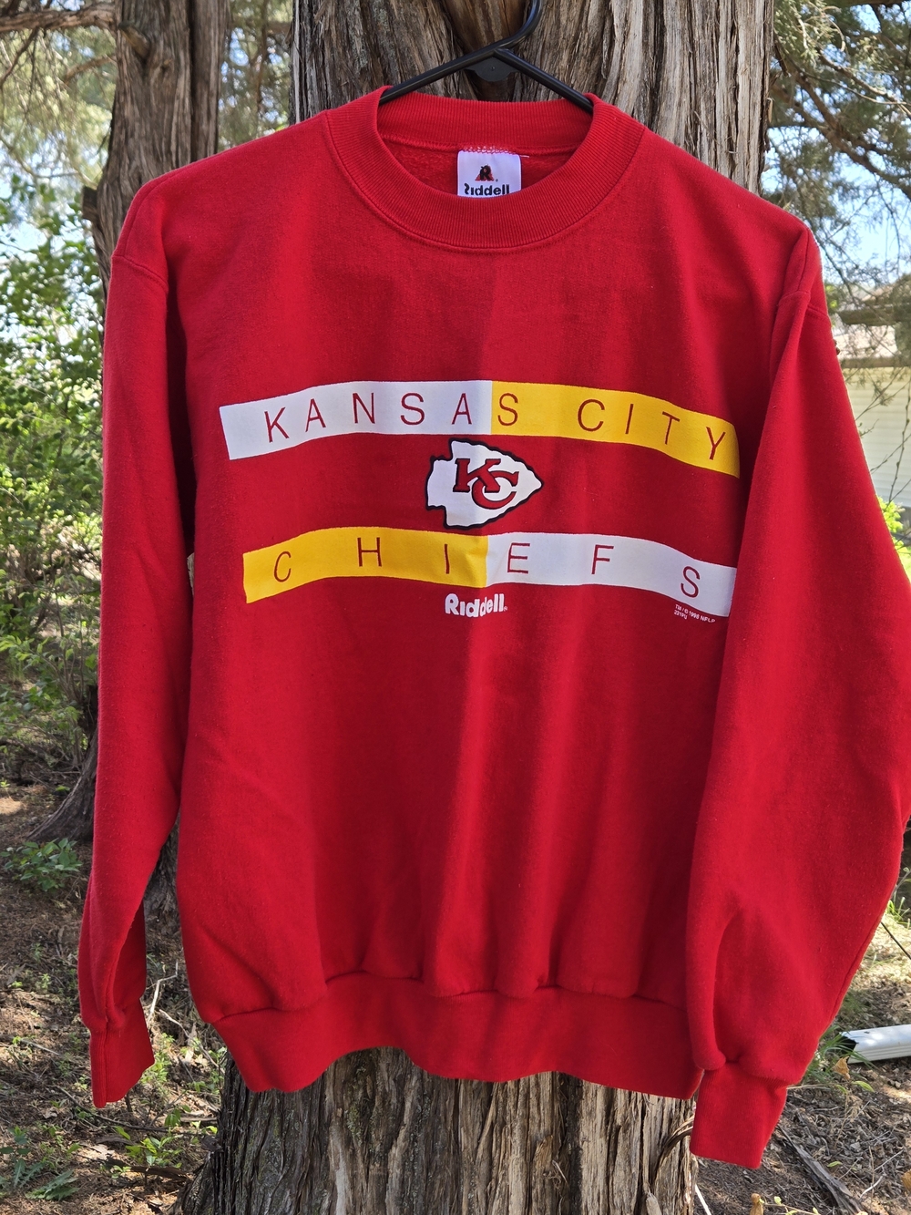 Vintage 90s Kansas City Chiefs Riddell Crewneck Sweatshirt